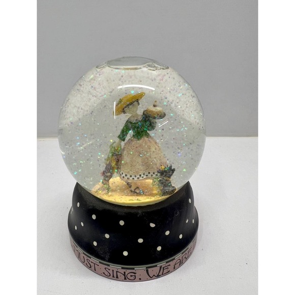 1997 Mary Engelbreit Spring Snow Globe Michel Co We Are Blest By Everything 5” - Picture 2 of 5
